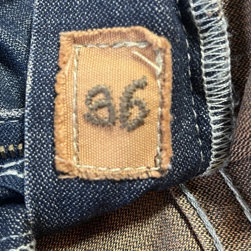 Vintage Monarchy Jeans‎ Mens 36x37 Medium Wash Distressed Denim Whisker Fade Y2K